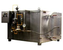 Heat treatment furnace with protective gas